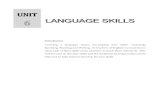 UNIT · 2015. 2. 15. · Unit- 6 Page- 86 Listening Objectives: After reading this lesson you will be able to − understand language when spoken and help SS practise listening and