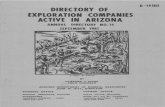 DIRECTORY OF EXPLORATION ' COMPANIES ACTIVE IN ARIZONAdocs.azgs.az.gov/OnlineAccessMineFiles/Pubs/2013-02-0242A.pdf · directory of exploration ' companies active in arizona annual