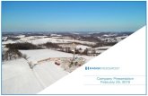Company Presentation - February 25, 2019 - Marcellus Drilling · 2019. 2. 25. · Proved Developed reserves of 9.8 Tcfe with PV-10 of $6.6 billion at YE18 strip Proved Undeveloped