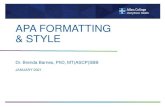 APA Formatting & Style - Allen College Students...2021/01/12  · Why APA? • Uses a structured, consistent format • Allows focus to be placed on content rather than format •