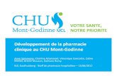 Développement de la pharmacie CHU Mont Godinne...2012/06/13  · Développement de la pharmacie clinique au CHU Mont‐Godinne Anne Spinewine, Charline Artoisenet, Véronique Goncette,