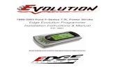 15001 Edge Install - Xtreme Diesel Performance | XDP1999-2003 Ford F-Series 7.3L Power Stroke Edge Evolution Programmer Installation Instructions & Manual P/N: 15001 READ IMPORTANT