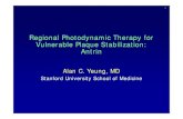 Regional Photodynamic Therapy for Vulnerable Plaque … · 2005. 7. 22. · Antrin® (Motexafin Lutetium) Antrin® (Motexafin Lutetium) • Selective accumulation in atherosclerotic