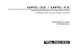 UPC-32 / UPC-12 - Pacific Power · This manual is to be used with either the UPC32 or UPC12 controller. 1.1 USING THIS MANUAL It is very important to read SECTION 4, FRONT PANEL OPERATION,