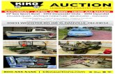 AUCTION...Mercury motor - Crager Aluminum rims - fishing poles and tackle - leg traps. FARM ITEMS AND MISC. ITEMS: 6’ pull-behind brush hog - John Deere 425 lawn tractor - Homelite