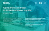 Going from sole trader to limited company: a guide · 2021. 6. 16. · As a sole trader you pay tax personally on all the profit you make. It’s generally understood that if you