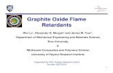 Graphite Oxide Flame Retardants - FAA Fire Safety...1,1'-Carbonyldiimidazole(CDI) 0 50 100 150 200 250 300 350 400 450 500 Temperature C) GO(WL-1-107) CDI modified GO DSC curves of