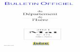  · 2021. 6. 9. · BULLETIN OFFICIEL . DU DÉPARTEMENT DE L'ISÈRE . TOME 1 – Partie 3 . SOMMAIRE . DIRECTION DU DEVELOPPEMENT . Service collectivités locales et partenariats