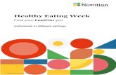 Healthy Eating Week · 2021. 6. 4. · Pulling together healthy eating know-how with practical cooking tips can help you make tasty, healthier dishes/meals. Healthier cooking tips