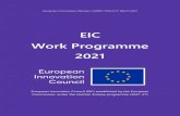 EIC Work Programme 2021 Work...programme implementing Horizon Europe -the Framework Programme for Research and Innovation (COM(2018)0436 –C8-0253/2018 –2018/0225(COD)), as well