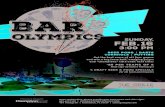 olympics · olympics Beer Pong | Darts Cornhole | Putting Get the best score of all four games and win a tag team belt, amazing prizes and “champions” title until next time! $25