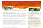 Early Childhood Music and Music Therapy Newsletter...ISSUE 21 Early Childhood Music and Music Therapy Newsletter Victoria Conservatory of Music Prelude NOVEMBER 2016 Register Today!