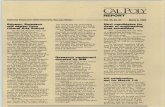 March 3, 1988 Cal Poly Report · 2020. 2. 22. · Central Committeeman John Lybarger, Assemblyman Seastrand' s Office Director Leslie Ramsey, and Congressman Thomas' Field Representative