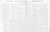 CITIZEN....CITIZEN. //A KB M71XIXKUGKEE. VOL. III. - CCrier! ^ic8 4pr 03 yER, INDIANA, THURSDAY, AUGUST 3, 1905. NO. 14. Non-Partisan in Politics. THE LAST EIGHT …