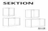 SEKTION 1 - IKEA · 2020. 7. 6. · mortelle par écrasement en cas de chute du meuble. Pour éviter tout risque de basculement, ce meuble doit être fixé au mur à l’aide des