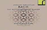 JOHANN SEBASTIAN BACH - Resonus Classics...Bach’s tle page for Das Wohltemperierte Klavier (1722) complex process. Yo Tomita, amongst others, points out the large number of ‘galant-leaning’