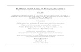 IMPLEMENTATION PROCEDURES FOR AIRWORTHINESS AND … · 2021. 6. 29. · IMPLEMENTATION PROCEDURES FOR AIRWORTHINESS AND ENVIRONMENTAL CERTIFICATION Covering DESIGN APPROVAL, PRODUCTION