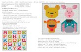ABCD - Back2School Series Winnie the POOH and Friends by ...Winnie the Pooh, Piglet, Tigger and Eeyore Blocks finish at 5”, 10” or 20” square Assembly instructions for the 4
