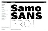 —2012 SanS Pro! · 2019. 10. 28. · Sans Pro includes Cyrillic and Greek glyphs as well. Each font includes alternate glyphs, small capitals, standard and discretionary ligatures,