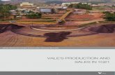VALE’S PRODUCTION AND SALES IN 1Q21...2021/04/19  · Rio de Janeiro, April 19th, 2021 – Vale S.A. (“Vale”) continues to progress, despite the additional challenges imposed