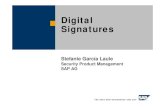 All Q&A | SAP Community - Digital Signatures · 2019. 11. 12. · ©SAP AG 2004, SAP TechEd / SCUR104 / 12 Technical Calculation of Digital Signatures Crypto-graphic Hash Algorithm