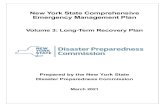 New York State Comprehensive Emergency Management Plan · 2021. 3. 25. · Vol 3 - Long Term Recovery March 2021 New York State Comprehensive Emergency Management Plan Volume 3 -