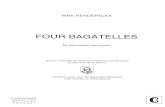 FOUR BAGATELLES - Wim Henderickx · 2014. 9. 9. · WIM HENDERICKX FOUR BAGATELLES for percussion and piano Œuvre imposée au Concours National de Musique et des Arts de la Parole