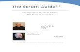 The Scrum Guide · 2021. 6. 10. · Coaching the Development Team in organizational environments in which Scrum is not yet fully adopted and understood. Scrum Master Service to the
