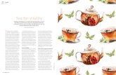 Tea for vitality · 2021. 5. 18. · Tea leaf reading Try tea for clarity through tasseography or tasseomancy, the art of divining messages from tea leaf colours and configurations.
