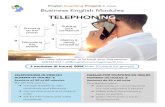 TELEPHONING IN ENGLISH HABLAR POR TELÉFONO EN INGLÉS …englishcoachingprojects.net/Business modules/ECP... · 2020. 11. 12. · TELEPHONING IN ENGLISH NUMBER OF HOURS: 8 Sessions