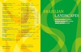 BRAZILIAN LANDSCAPES · 2021. 6. 3. · 2 A Variety of Landscapes Notes by Paulo Bellinati Brazilian Landscapes shows two pillars of composition, Antônio Carlos Jobim the greatest