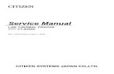 LINE THERMAL PRINTER MODEL CT-S2000...CT-S2000 Service Manual 1 INTRODUCTION This manual describes the disassembly, reassembly, and maintenance procedures of the line thermal printer