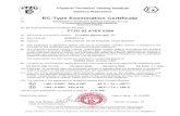 EC-Type Examination Certificate · 02/0266 dated October 2002 (9) Compliance with Essential Health and safety requirements has been assured by compliance with: EN 50014:1997+A1,A2;