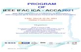 IEEE ICA ACCA 2020 · 2021. 3. 20. · IEEE IFAC ICA – ACCA 2021 Program 2 INDEX INDEX 2 Welcome by Gastón Lefranc, IEEE Chile Council President and IEEE IFAC ICA ACCA 2021 Co-Chair