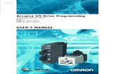 Accurax G5 Drive Programming · 2021. 1. 5. · Accurax G5 Drive Programming with Analogue/Pulse control Model: R88D-KT_ Servo drives ... Nuclear power control equipment, incineration