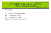 8. Assertion-Based Design and Assertion Languages Fachgebiet … · 2014. 3. 3. · 8. Assertion-Based Design and Assertion Languages 17 8.3 Introduction to SVA SVA:SystemVerilogAssertions