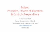 Budget: Principles, Process of allocation & Control of expendituremcrhrdi.gov.in/dr2020/week3/11-Budget-March2020.pdf · 2020. 4. 24. · Budget •Annual Financial Statement 2020-2021