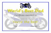 You’re the best! · 2020. 7. 23. · ?iforlcl's Best Granda . World's Best Step Dad . Best Step Da . You're the best! Title: Mothers Day certificates Author: Samuel Created Date:
