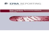 Best Practices Recommendations...EPRA REPORTING / 2013 3 1. Introduction We have developed this additional guidance to clarify issues arising from the Best Practices Recommendations