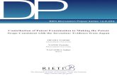 Contribution of Patent Examination to Making the Patent Scope … · 2016. 11. 29. · Delineating the scope of a patent consistently with the contribution of the disclosed invention