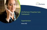 UCLPartners Proactive Care Framework: Hypertension...workforce to deliver high quality proactive care and improved support for personalised care. And it will help release GP time in