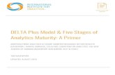 DELTA Plus Model & Five Stages of Analytics Maturity: A Primer · DELTA Plus Model & Five Stages of Analytics Maturity: A Primer TARGETS Virtually no organization can afford to be