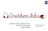 Manufacturers’ Representative stocking distributor manufacturer - Davidson Salesdavidsonsales.com/public/pdfs/Davidson Sales Company... · 2021. 4. 16. · Davidson Sales Company.