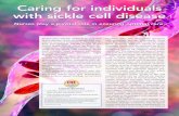Caring for individuals with sickle cell disease · 2021. 5. 25. · SS and HbSß0 thalassemia (also called sickle cell anemia [SCA]) have more severe disease manifestations, although