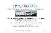 ISO Business Aut o And Its 2020 Revisions...ISO Business Auto And Its 2020 Revisions b. “Mobile equipment” types: financial responsibility law or other motor vehicle insurance