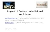 Impact of Culture on Individual Well-being...Impact of Culture on Individual Well-being PierLuigi Sacco - Professor of Cultural Economics, IULM University (Milan) Enzo Grossi - Advisor