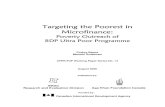 Targeting the Poorest in Microfinance · Targeting the poorest in microfinance 3 Empirical evidence shows that the govern-ment and MFIs sometimes fail to reach the very poor with