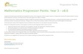 Year 3 Achievement Standard - ISQ · Web viewProgression Points Mathematics Progression Points – Year 3 – v8.0 Updated - October 2015 Developed using ACARA Australian Curriculum