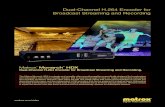 Dual-Channel H.264 Encoder for Broadcast Streaming and Recording · 2020. 3. 19. · 2 Matrox Monarch HDX Dual-channel streaming When used as a webcasting encoder, the Monarch HDX
