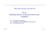 Microelectronic Circuits II Ch6 : BuildingBlocks of Integrated-Circuit Amplifiercontents.kocw.net/KOCW/document/2014/Chungnam/chahanju/... · 2016. 9. 9. · §Basic building blocks